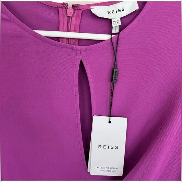 REISS Valentina $385 Midi-Dress Size US 8 UK 12 - Picture 11 of 16